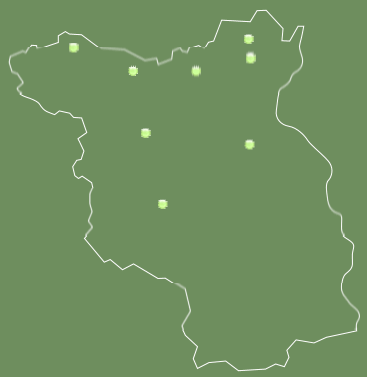 Karte der Lieblingsalleen in Brandenburg