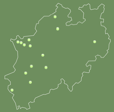 Karte der Lieblingsalleen in Nordrhein-Westfalen